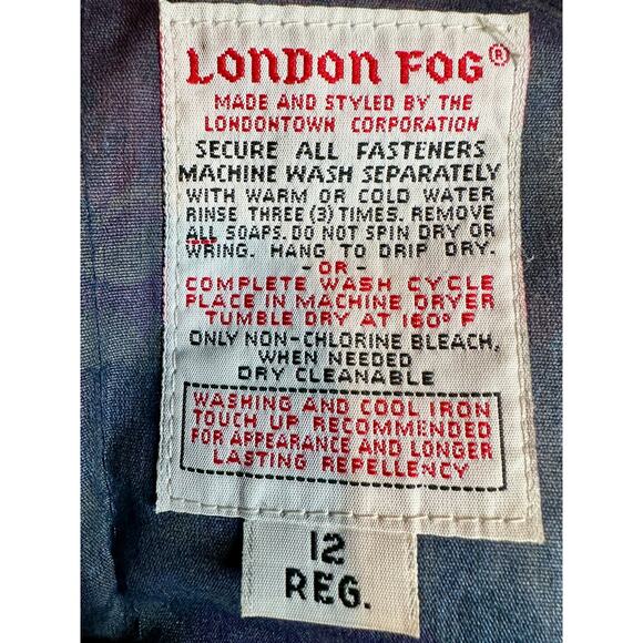 Vintage London Fog Floral Full-Length Trench Coat – Size 12  Made in USA - Picture 4 of 11